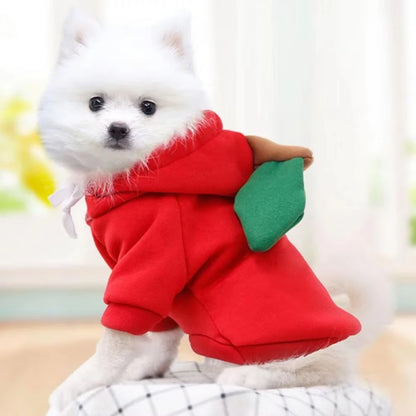 Cute Dog Hoodie Pet Fruit Clothes Funny Dog Cat Coats with Hat Halloween Cosplay Costume Dogs Hooded Sweatshirt for Puppies Cat