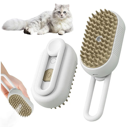 3-In-1 Dog Hair Brush Cat Hair Brush Electric Pet Cleaning Brush Steam Spray Brush Massage Hair Removal Comb anti Flying Brush